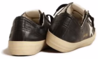 Purchase Golden Goose V-Star 皮革 圓頭繫帶 水晶鞋頭 低筒 帆布鞋 女款 黑色