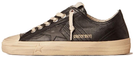 (Women) Golden Goose V-Star 'Distressed Black Leather' GWF00129.F005033.90100 (Women) Golden Goose V-Star 'Distressed Black Leather' GWF00129.F005033.90100
