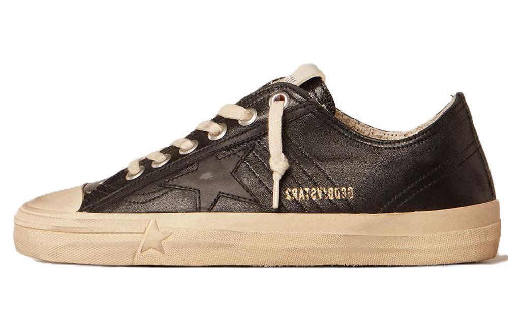 Buy (W) Golden Goose V-Star ''Versleten Zwart Leer'' GWF00129.F005033.90100