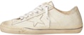 (W) Golden Goose V-Star 'Putih Vintage Usang' GWF00129.F000334.10100