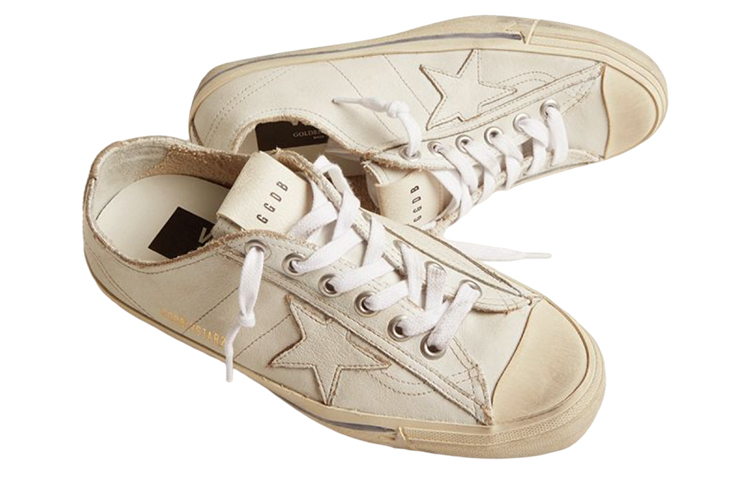 Shop (W) Golden Goose V-Star ''Bianco Vintage Invecchiato'' GWF00129.F000334.10100