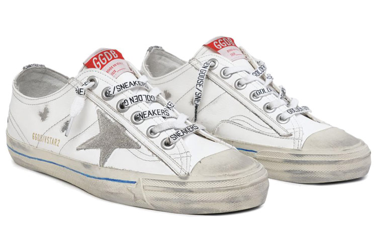 Lookbook (Women) Golden Goose V-Star 'Distressed White' GWF00129.F001480.10485