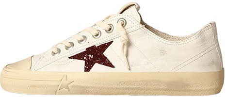 (Women) Golden Goose V-Star 'Distressed White Red' GWF00129.F003921.10350 (Women) Golden Goose V-Star 'Distressed White Red' GWF00129.F003921.10350