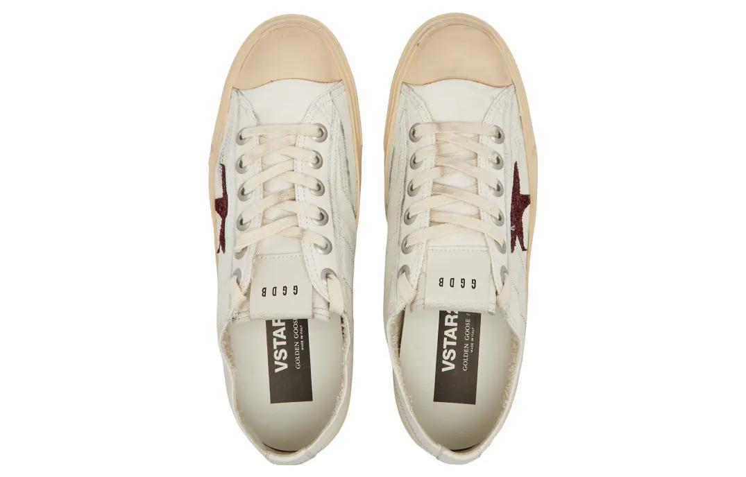 Shop (W) Golden Goose V-Star ''Versleten Wit Rood'' GWF00129.F003921.10350