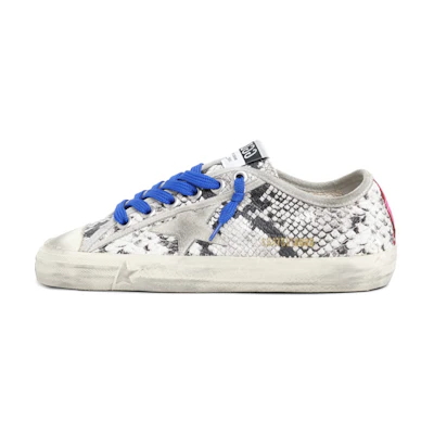 (W) Golden Goose V-Star 'Silver Python'