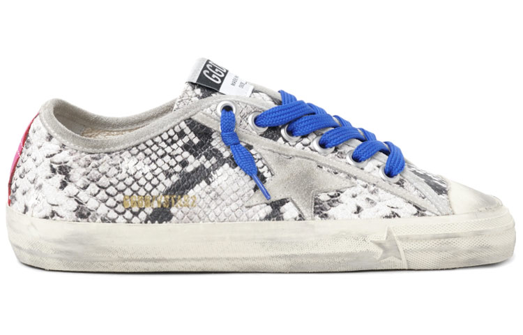 Order 金鵰 V-Star 蟒蛇紋皮革運動鞋 女款 銀色