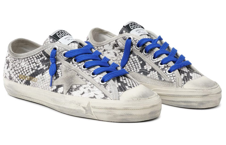Lookbook 金鵰 V-Star 蟒蛇紋皮革運動鞋 女款 銀色