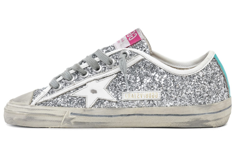 (Women) Golden Goose V-Star 'Silver Sequins' GWF00205.F001478.70170