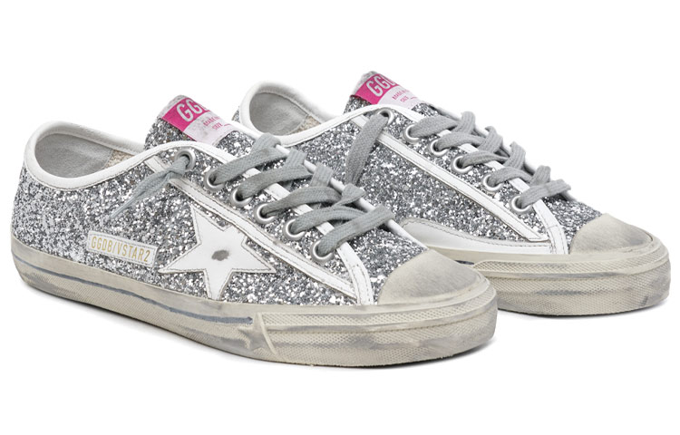 Lookbook (Women) Golden Goose V-Star 'Silver Sequins' GWF00205.F001478.70170