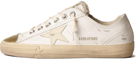(Women) Golden Goose V-Star 'White Leather Low-Top' GWF00457.F003990.10318 (Women) Golden Goose V-Star 'White Leather Low-Top' GWF00457.F003990.10318