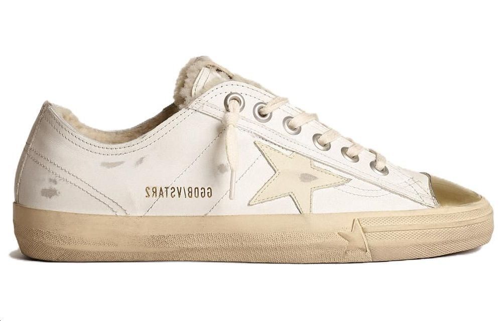 Order (W) Golden Goose V-Star 'Kasut Rendah Kulit Putih' GWF00457.F003990.10318