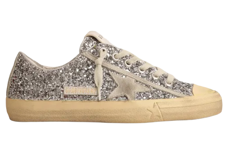 Order 金鵰 V-Star 低筒綁帶 時尚運動鞋 女款 銀色 仿舊版