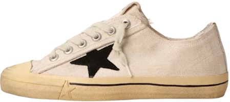 (Women) Golden Goose V-Star LTD 'Canvas Fashion White' GWF00129.F003087.10283 (Women) Golden Goose V-Star LTD 'Canvas Fashion White' GWF00129.F003087.10283