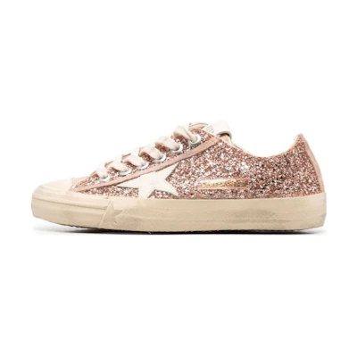 (W) Golden Goose V-Star 'Distressed Peach Orange'