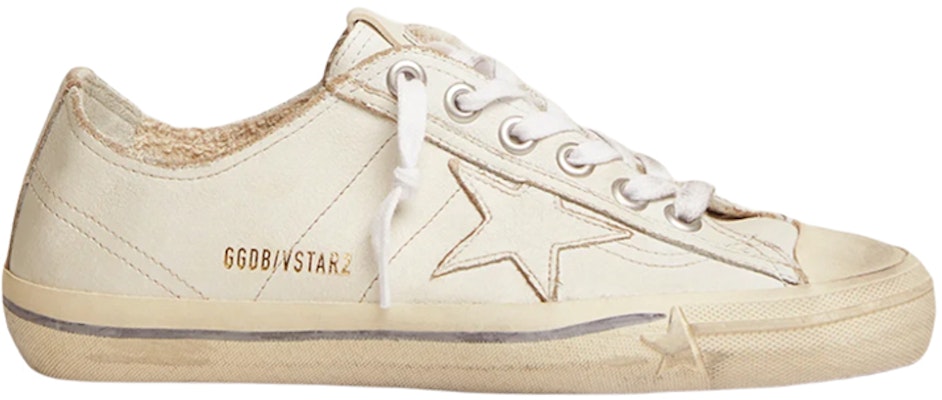 (W) Golden Goose V-Star 'Distressed Vintage Putih' GWF00129.F000334.10100 Order (W) Golden Goose V-Star 'Distressed Vintage Putih' GWF00129.F000334.10100