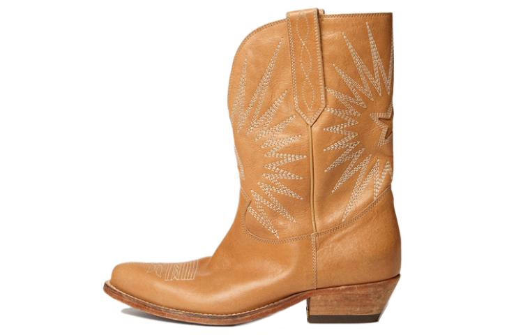 (Women) Golden Goose Wish Star 'Brown Calfskin' GWF00136.F002304.55150