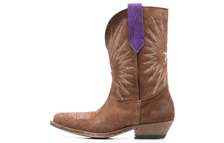 (Women) Golden Goose Wish Star 'Brown Western Mid-Top' GWF00136.F001964.55432