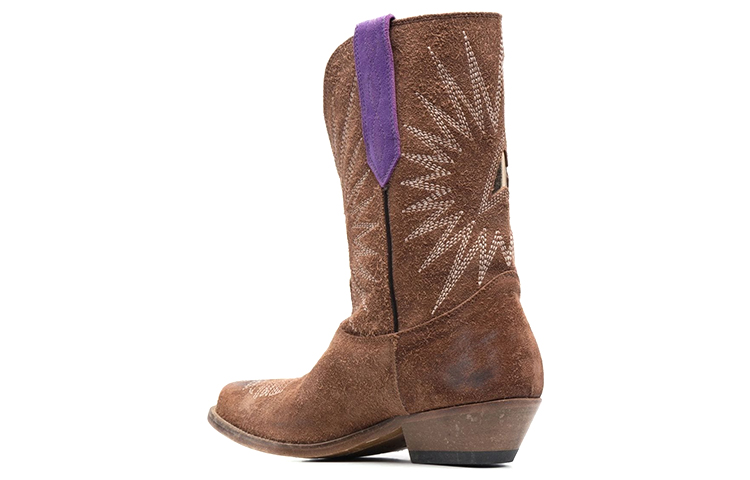 Lookbook (W) Golden Goose Wish Star 'Coklat Western Mid-Top' GWF00136.F001964.55432