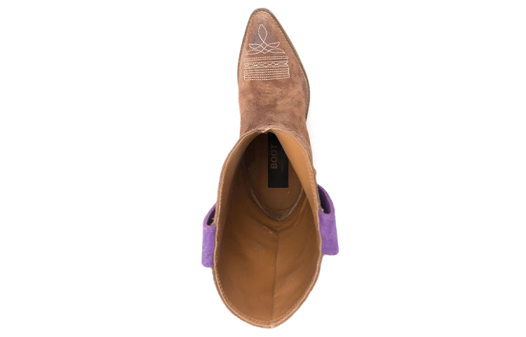 Shop (W) Golden Goose Wish Star 'Coklat Western Mid-Top' GWF00136.F001964.55432