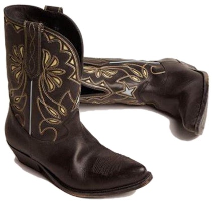 (Women) Golden Goose Wish Star 'Floral Embroidery Leather Boot Black' GWF00312.F002908.90319 Lookbook (Women) Golden Goose Wish Star 'Floral Embroidery Leather Boot Black' GWF00312.F002908.90319