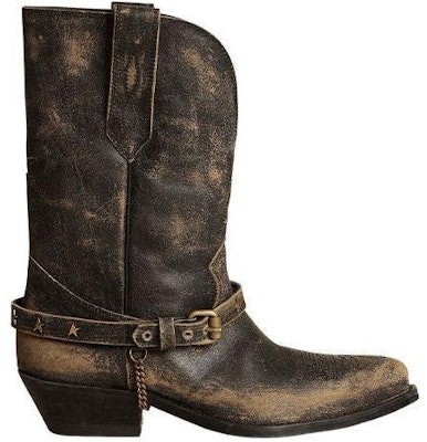 (Women) Golden Goose Wish Star Boots 'Leather Chain Black' GWF00136.F003473.90194 Order (Women) Golden Goose Wish Star Boots 'Leather Chain Black' GWF00136.F003473.90194