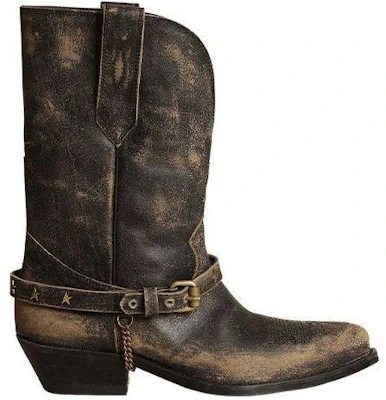 (W) Golden Goose Wish Star Boots 'Rantai Kulit Hitam' GWF00136.F003473.90194 Order (W) Golden Goose Wish Star Boots 'Rantai Kulit Hitam' GWF00136.F003473.90194