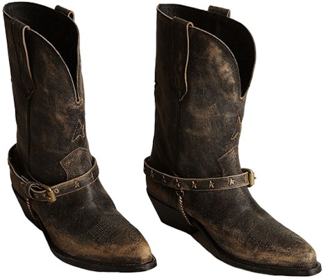 (Women) Golden Goose Wish Star Boots 'Leather Chain Black' GWF00136.F003473.90194 Lookbook (Women) Golden Goose Wish Star Boots 'Leather Chain Black' GWF00136.F003473.90194