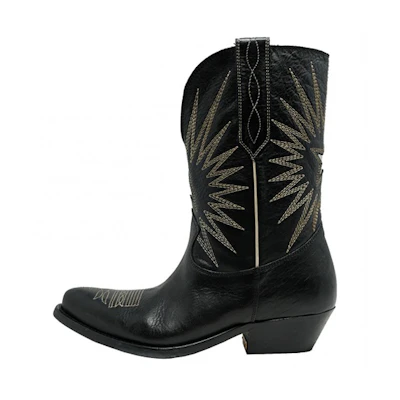 (W) Golden Goose Wish Star High 'Black'