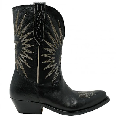 (Women) Golden Goose Wish Star High 'Black' GWF00136.F000571.90100 Order (Women) Golden Goose Wish Star High 'Black' GWF00136.F000571.90100