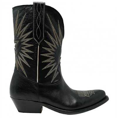 (Women) Golden Goose Wish Star High 'Black' GWF00136.F000571.90100 Order (Women) Golden Goose Wish Star High 'Black' GWF00136.F000571.90100