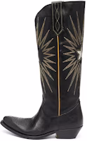 (Women) Golden Goose Wish Star High Top Boot 'Cowboy Black' GWF00135.F000571.90100 (Women) Golden Goose Wish Star High Top Boot 'Cowboy Black' GWF00135.F000571.90100