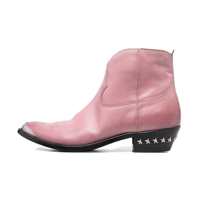 (W) Golden Goose Young Boot 'Pink Studded Leather'