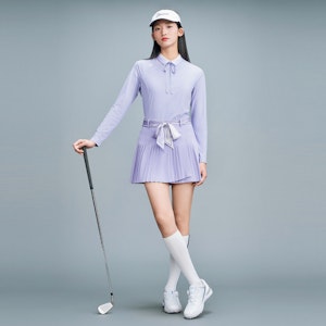 (W) ゴルフ デサント フィールド ニット 長袖 ポロシャツ 取り外し可能な襟付き G423WFTL31 Details for (W) ゴルフ デサント フィールド ニット 長袖 ポロシャツ 取り外し可能な襟付き G423WFTL31