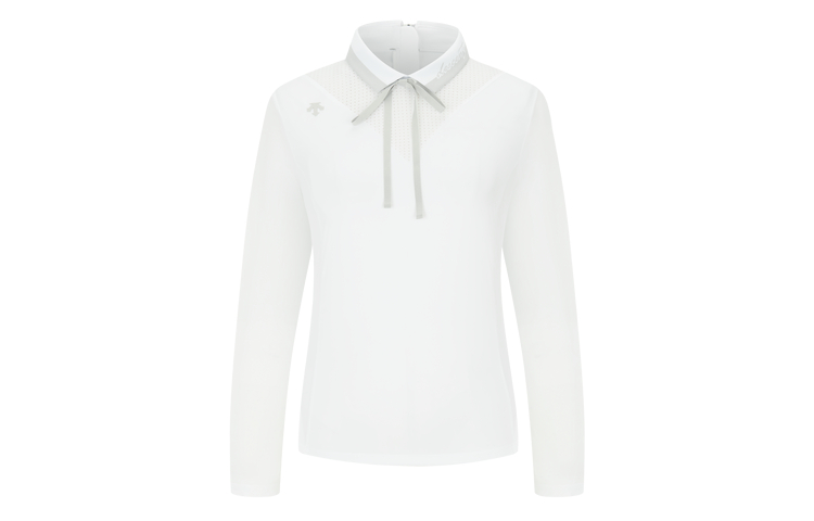 Sizing (W) Polo Manga Larga GOLF DESCENTE FIELD Knit con Cuello Desmontable. G423WFTL31