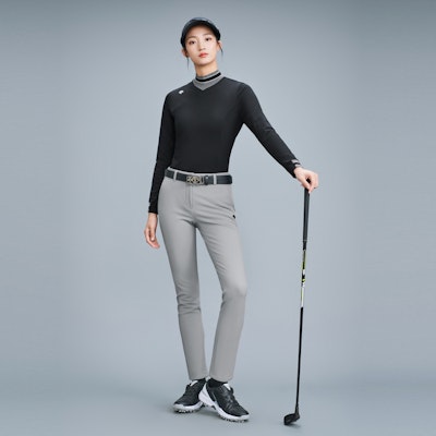 (Women) GOLF DESCENTE FIELD Series Knit Long Sleeve Polo Shirt. G343WFTLN1 3