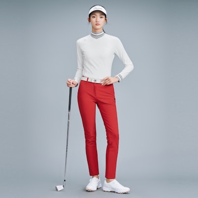 (Women) GOLF DESCENTE FIELD Series Knit Long Sleeve Polo Shirt. G343WFTLN1 8