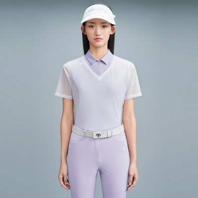 (Women) GOLF DESCENTE FIELD Series Lightweight Cool Short Sleeve Polo Shirt G423WFTS31 Details for (Women) GOLF DESCENTE FIELD Series Lightweight Cool Short Sleeve Polo Shirt G423WFTS31
