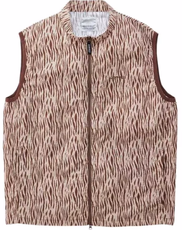 gramicci-loose-fit-all-over-print-zip-sleeveless-vest-light-brown-g3-fm-j026-oli