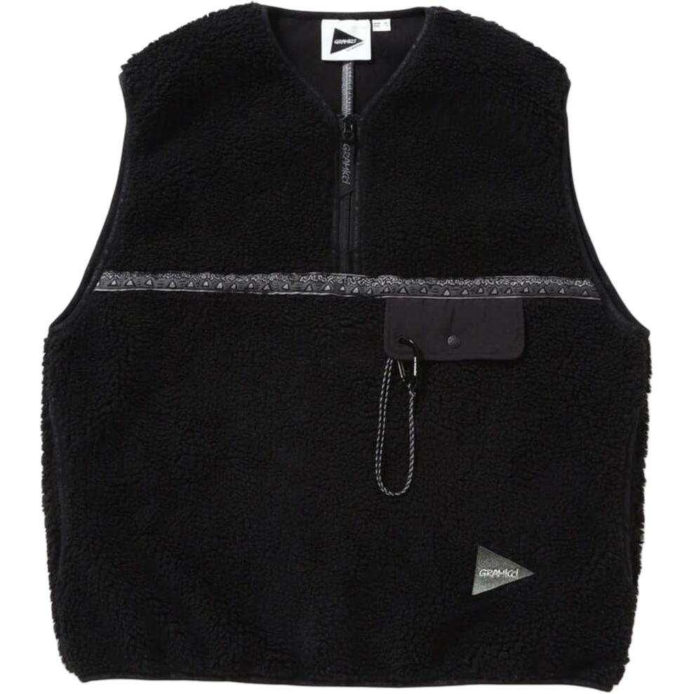 Gramicci Solid V-Neck Sleeveless Tank Top Black 5744281707-010