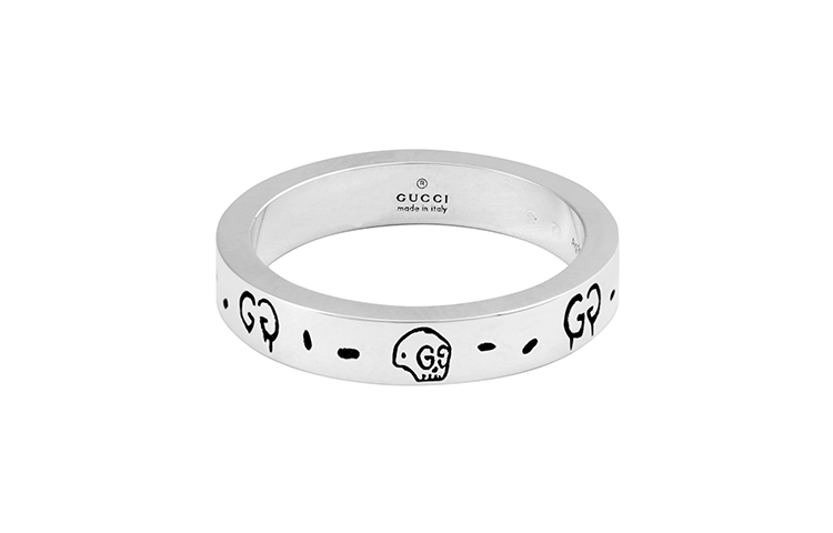 Lookbook (W) 구찌 0.4cm 실버 엘프 레터 각인 925 링 477932-J8400-0701