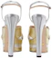 Purchase (W) グッチ メタリックレザー 厚底サンダル (135mm) 746613-B8B20-8064