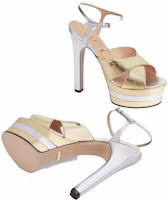 Details for (Women) Gucci 135mm Platform Sandal Metallic Leather 746613-B8B20-8064