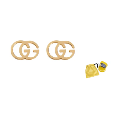 (Women) GUCCI 18k Gold GG Earrings Gold Jewelry 094074-09850-8000