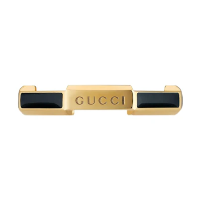 (Women) GUCCI 18K Gold Link to Love Diamond Ring Black Gold. 702423-J8642-8031