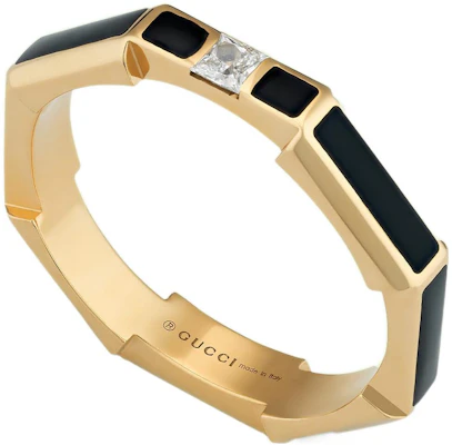 (Women) GUCCI 18K Gold Link to Love Diamond Ring Black Gold. 702423-J8642-8031 Shop (Women) GUCCI 18K Gold Link to Love Diamond Ring Black Gold. 702423-J8642-8031