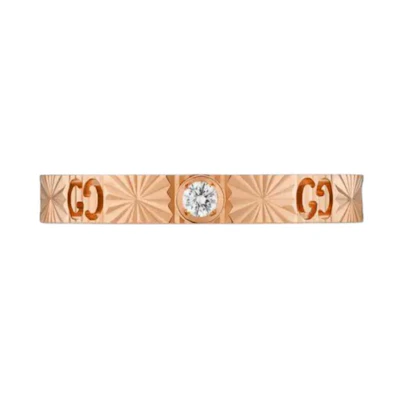 (Women) GUCCI 18K Rose Gold Fashion Simple Trendy Ring for Women. 727892-J8540-5702