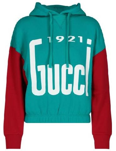 women-gucci-1921-series-letter-print-cotton-hoodie-women-s-blue-671507-xjdrt-4336