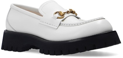 (W) Gucci 1955 Horsebit 'Sepatu Loafers Kulit Putih' 577236-DS800-9050 Lookbook (W) Gucci 1955 Horsebit 'Sepatu Loafers Kulit Putih' 577236-DS800-9050