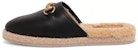 (W) Gucci 1955 Horsebit Mule 'Hitam Emas Horsebit' 645757-17T40-1085