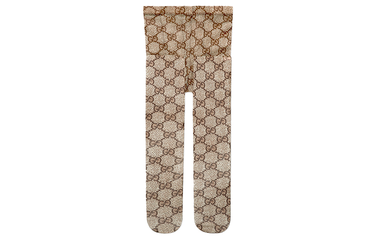 (Women) GUCCI 2018 Pre-Fall GG Pattern Elastic Waist Tights - Ebony Color. 523697-3GA35-9764